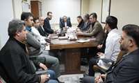 نشست بررسی مشکلات بیمارستان شهید بهشتی با حضور رئیس دانشگاه  