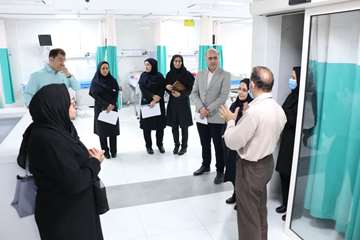بازدید تیم ارزیاب اعتبار بخشی آموزشی دانشگاه از بیمارستان ثامن الحجج(ع) آران و بیدگل