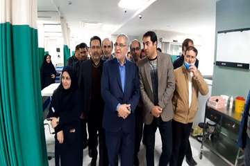 بازدید وزیر بهداشت، درمان و آموزش پزشکی از فاز اول بیمارستان امام حسن (ع ) و بیمارستان ثامن الحجج (ع) آران و بیدگل