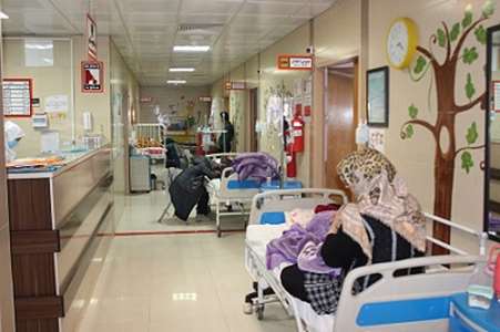 افزایش بستری تعداد کودکان مبتلا به آنفلوآنزا در مرکز آموزشی درمانی شهید بهشتی 