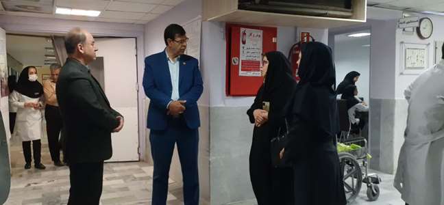 بازدید معاون درمان دانشگاه از مرکز درمان ناباروری و بخش زنان و زایمان بیمارستان شهید بهشتی 